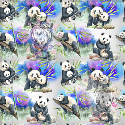Tissu en ligne Québec, Canada Petites Louves PRECO Pandas